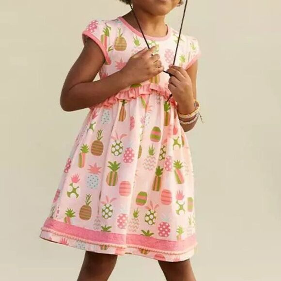 MATILDA JANE Dream Chasers Pineapple Cutie Dress Size 6 Easter - Picture 1 of 8